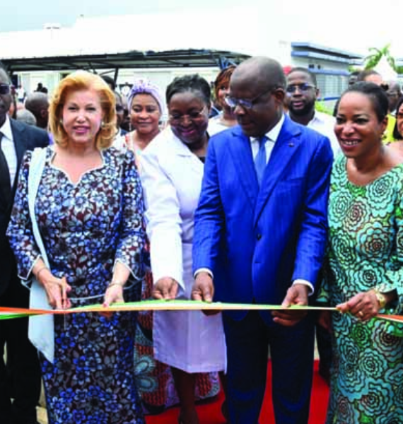 Inauguration du Centre de nutrition Dominique Ouattara du CNRAO :La première Dame remercie la Fondation SIFCA