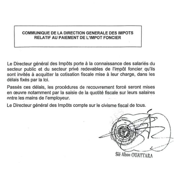 Côte d’Ivoire / Paiement des impôts : Le gouvernement instaure le prélèvement à la source
